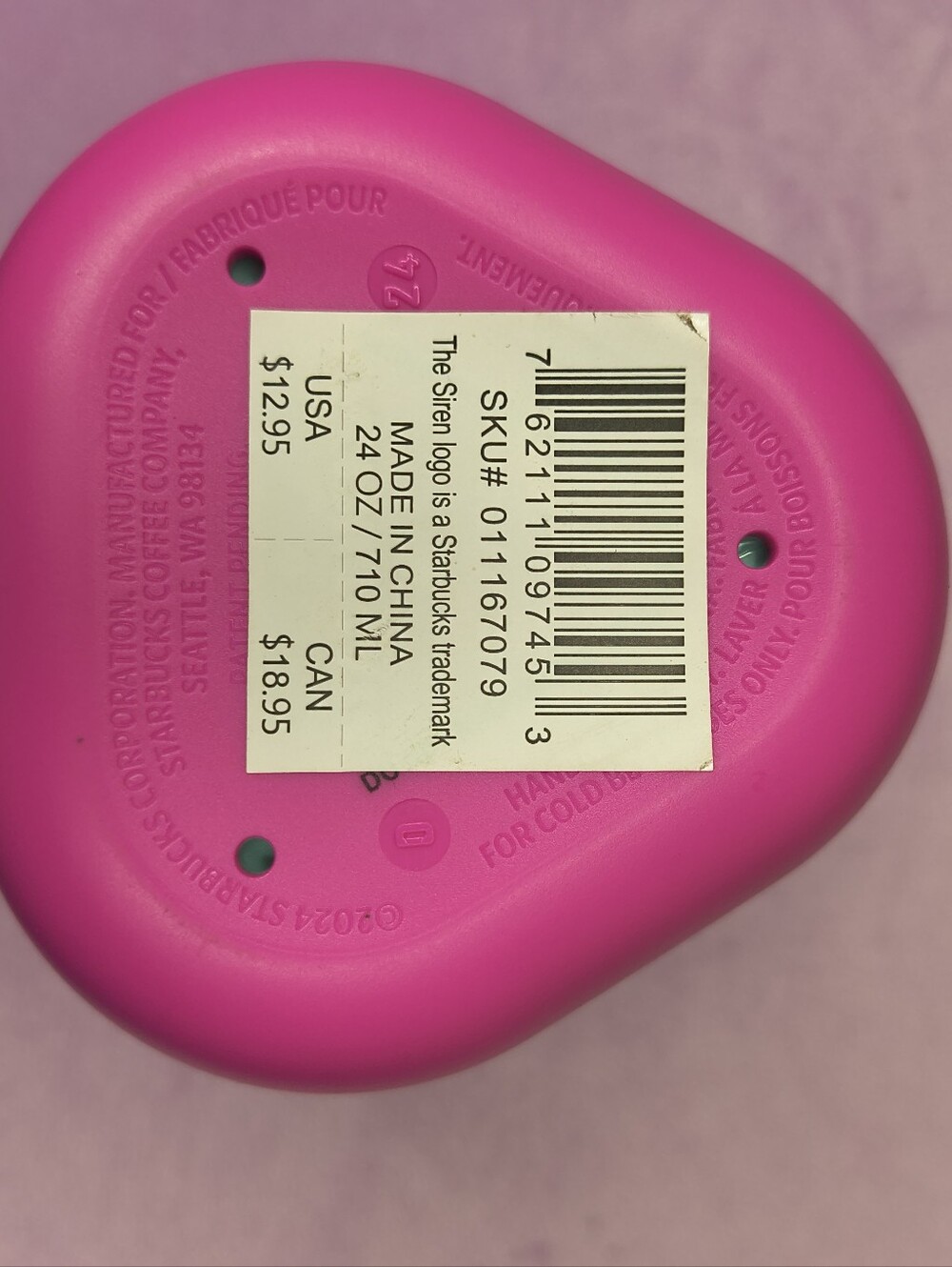 24oz Starbucks collapsible water bottle from the 2024 Summer collection - Picture 3 of 6